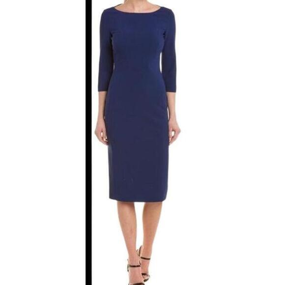 Michael Kors Purple Long Sleeve Sheath Dress Crew Neck Size 14 - Picture 1 of 10